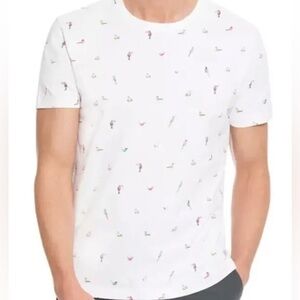 Hurley Printed Graphic Birds T-Shirt Size Large